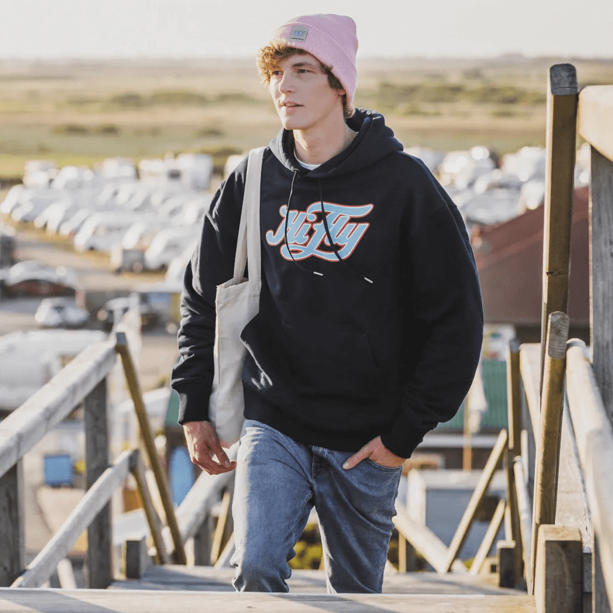 Hoodie Logo in Navy