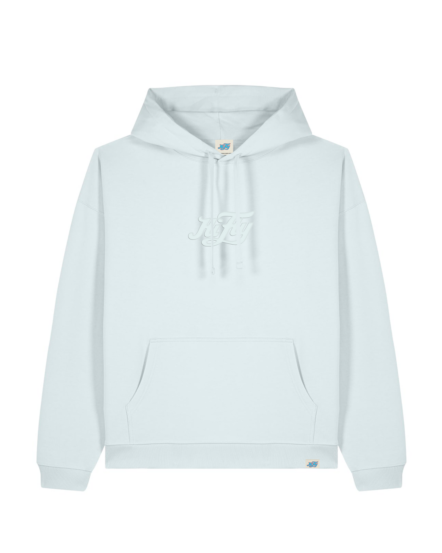 Hoodie Logo Stick in Eisblau