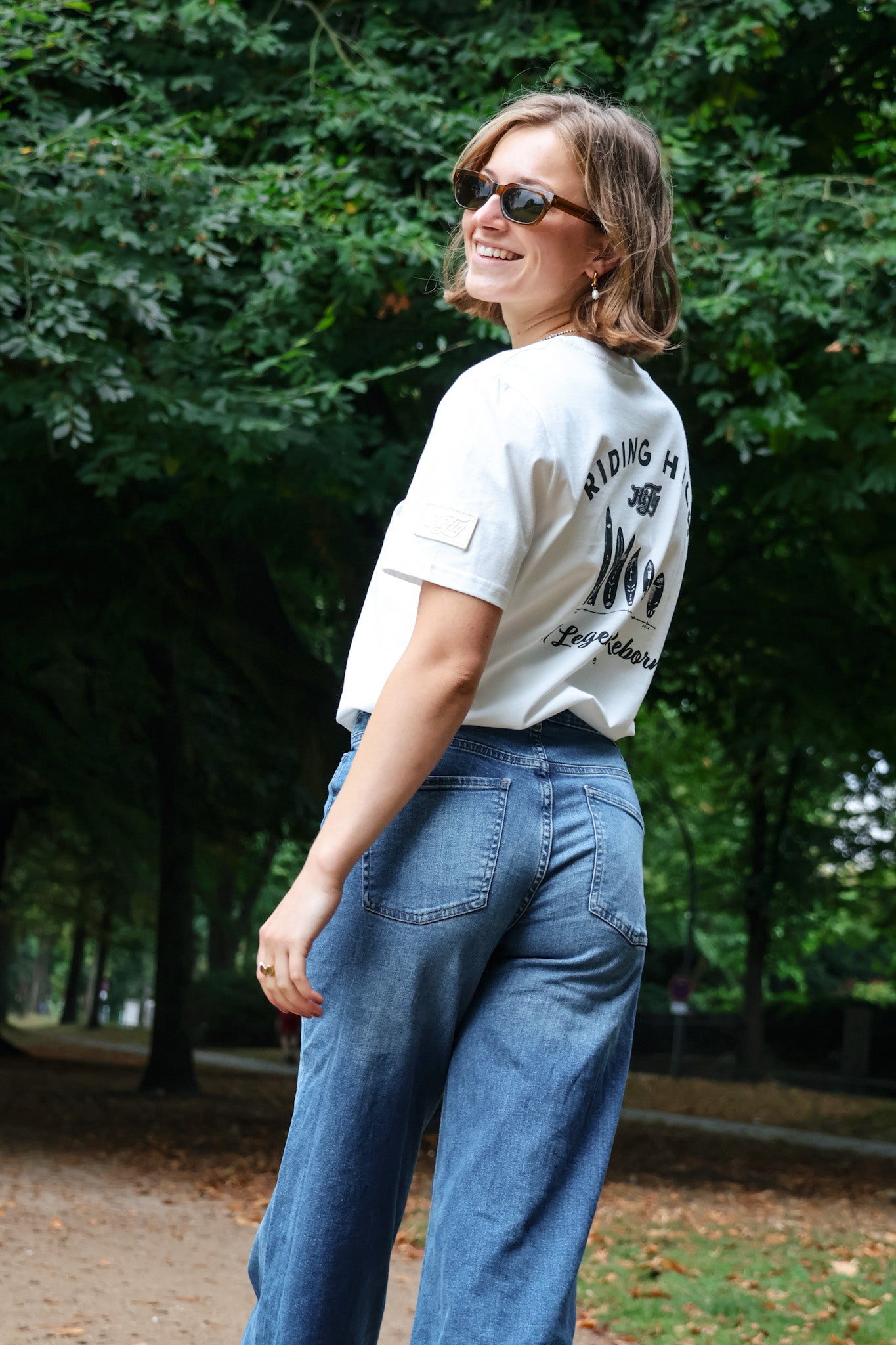 T-Shirt EVOLUTION Patch in Offwhite