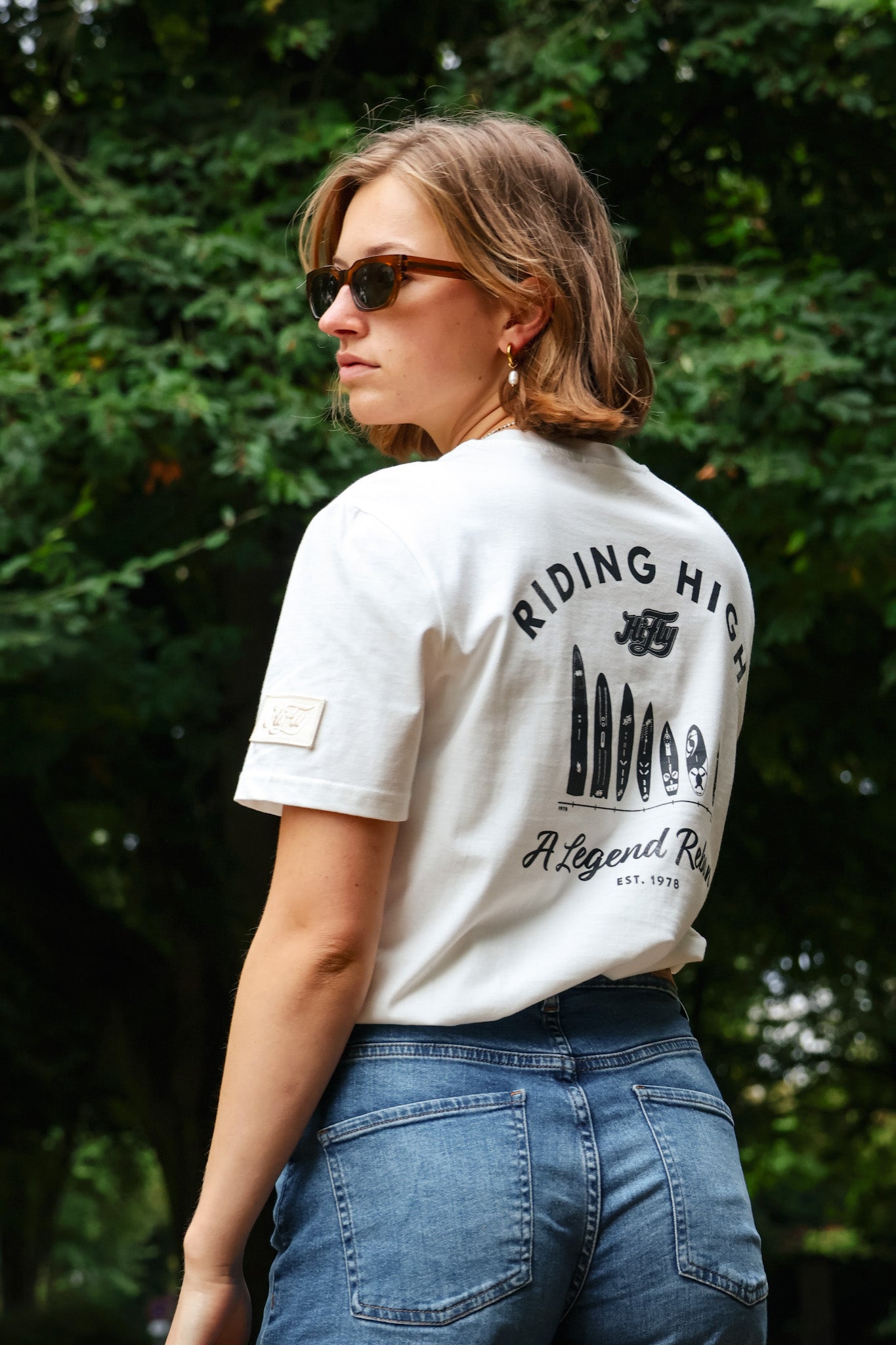 T-Shirt EVOLUTION Patch in Offwhite