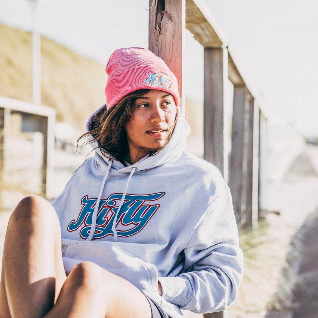 Hoodie Logo in Hellblau