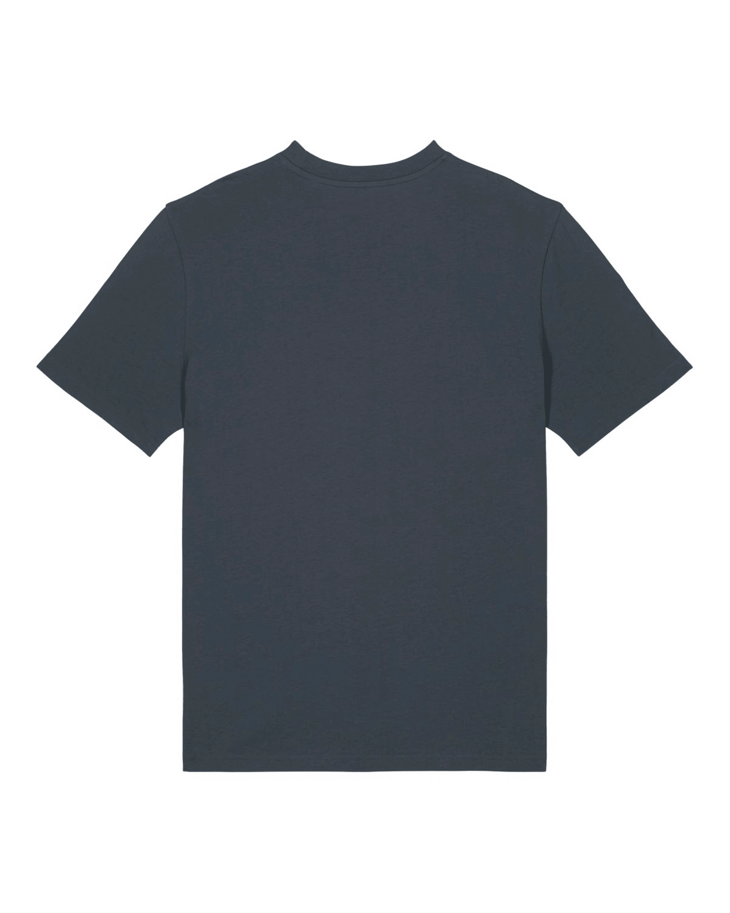 T-Shirt Logo in Anthrazit-Blau